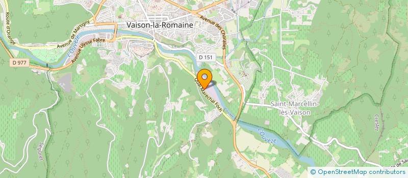 localisation de l'entreprise BETON VAISON MATERIAUX à VAISON-LA-ROMAINE