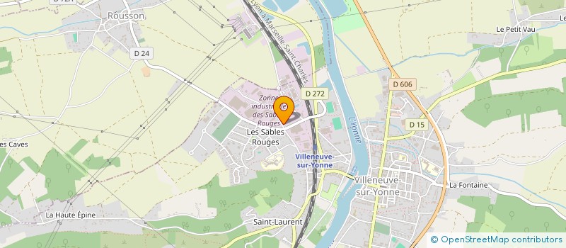 localisation de l'entreprise BETON VILLENEUVE à VILLENEUVE-SUR-YONNE