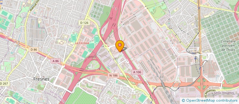 localisation de l'entreprise BETON VOILE INFRASTRUCTURE  CHEVILLY-LARUE