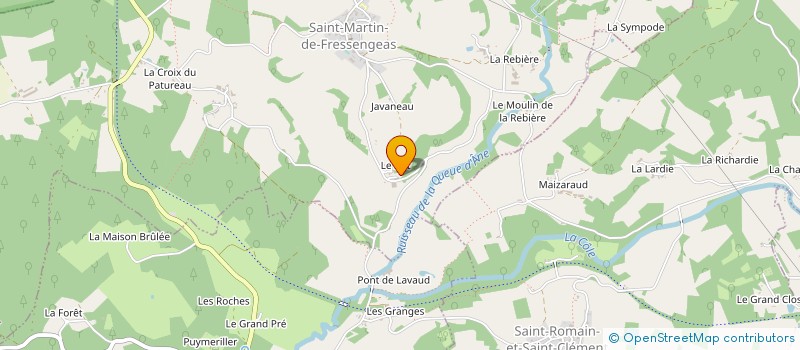 localisation de l'entreprise BETONS CONTROLES PERIGOURDINS à THIVIERS