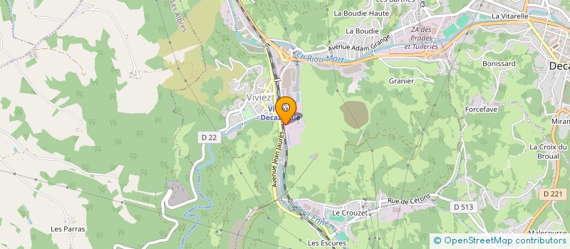 localisation de l'entreprise BETONS DU ROUERGUE à AUBIN