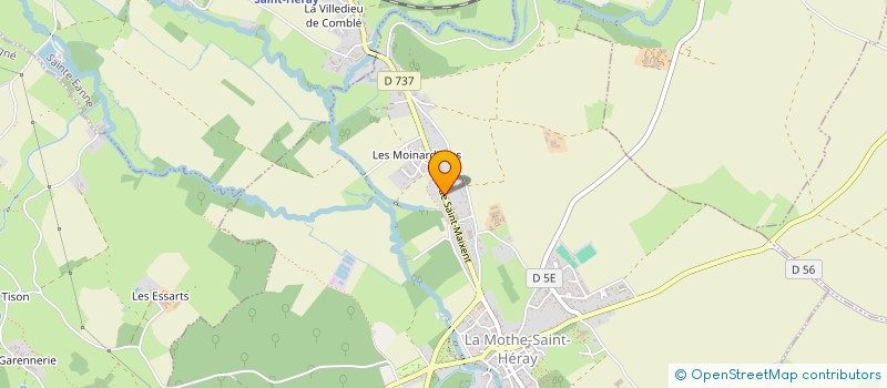 localisation de l'entreprise BETONS ET ENROBES SAINT MAIXENTAIS à LA MOTHE-SAINT-HERAY