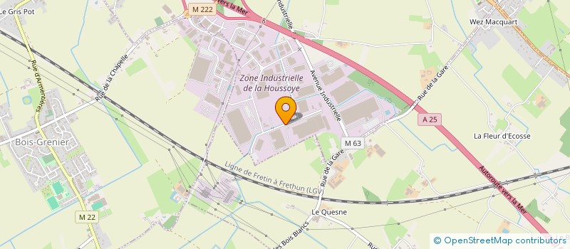localisation de l'entreprise BETP à LA CHAPELLE-D'ARMENTIERES