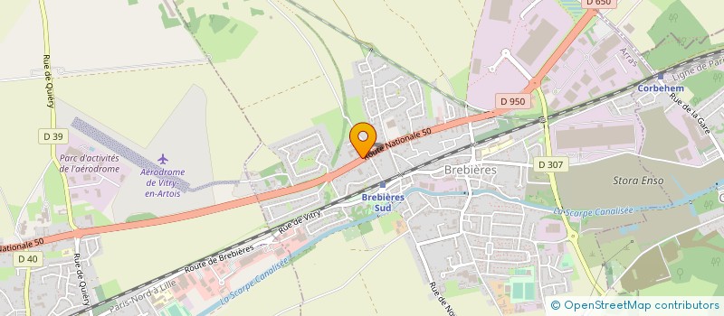 localisation de l'entreprise BETRANCOURT à BREBIERES