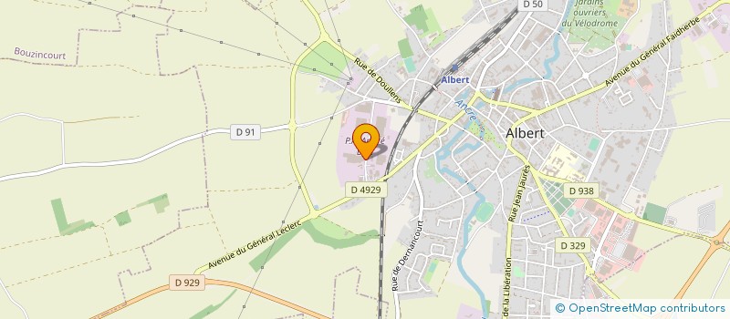 localisation de l'entreprise BETRANCOURT SAS à ALBERT