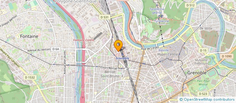 localisation de l'entreprise BETREC IG à GRENOBLE