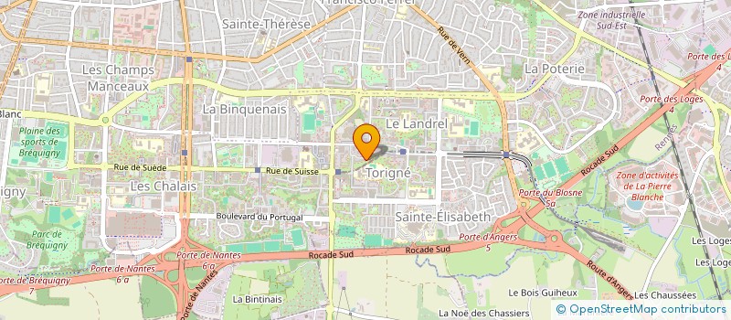 localisation de l'entreprise BETREGLOZE KINE  RENNES