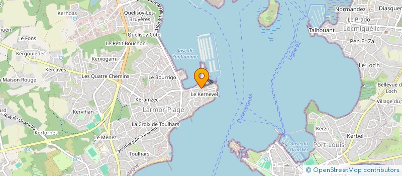 localisation de l'entreprise BETTER-SELF  LARMOR-PLAGE