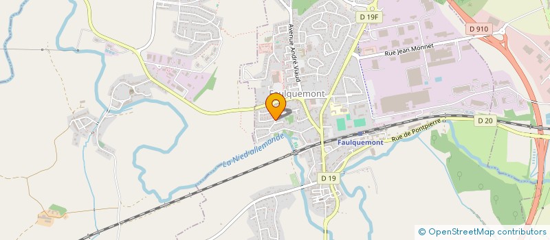 localisation de l'entreprise BETTER TRAVAUX  FAULQUEMONT