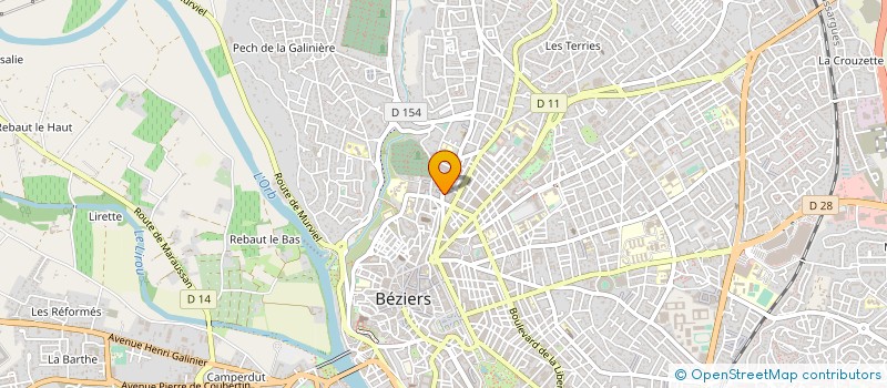 localisation de l'entreprise BETTEX  BEZIERS