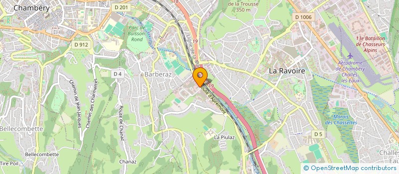 localisation de l'entreprise BETTIGA  LA RAVOIRE