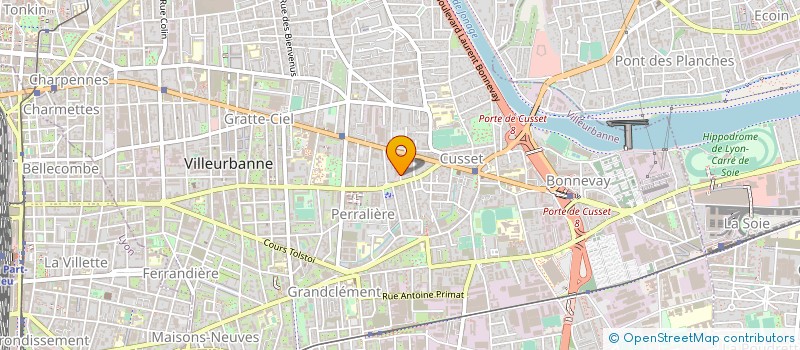 localisation de l'entreprise BETTIN INSTALLATIONS ELECTRIQUES à VILLEURBANNE