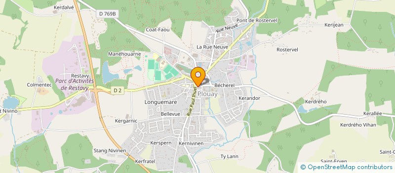 localisation de l'entreprise BETTINA à PLOUAY