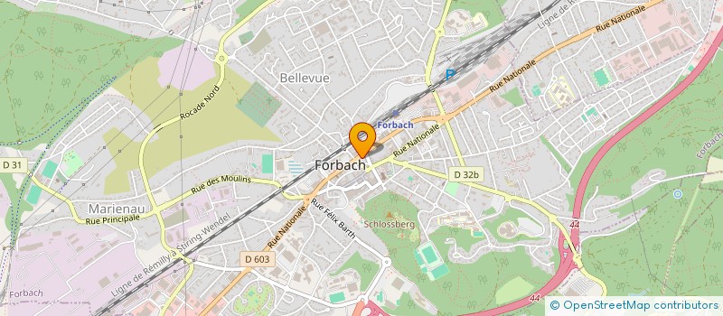 localisation de l'entreprise BETTINA G  FORBACH