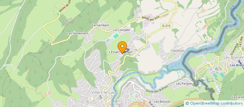 localisation de l'entreprise BETTORE  VILLERS-LE-LAC