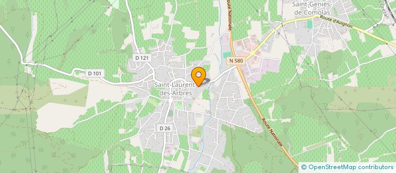 localisation de l'entreprise BETTY B  SAINT-LAURENT-DES-ARBRES