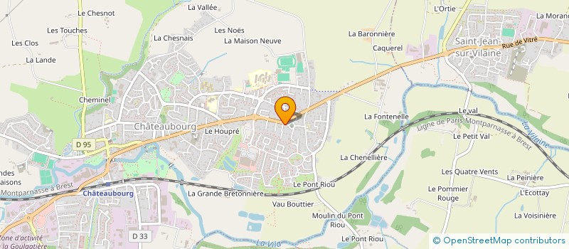 localisation de l'entreprise BETTY BAR SARL à CHATEAUBOURG