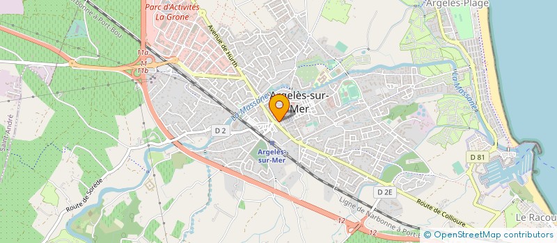 localisation de l'entreprise BETTY CHAUSSURES à ARGELES-SUR-MER