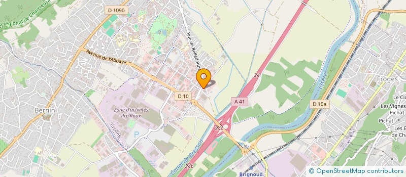 localisation de l'entreprise BETTY ET ALAIN  CROLLES