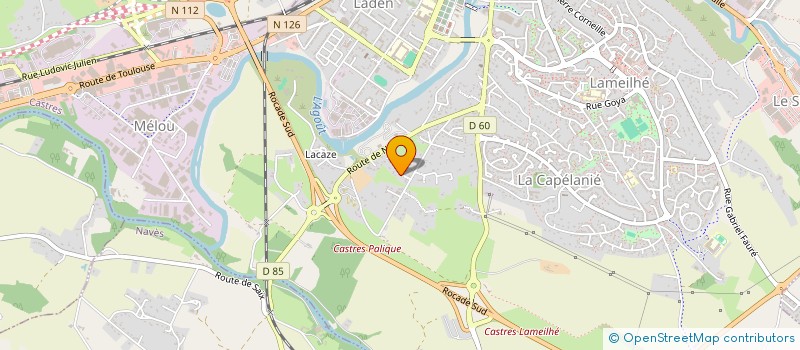 localisation de l'entreprise BETTY MAILLE SARL à CASTRES
