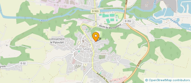 localisation de l'entreprise BETUA à SAINT-SEVER
