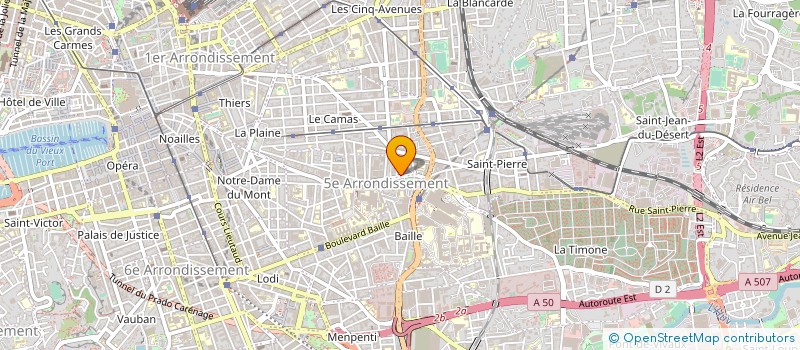 localisation de l'entreprise BEUCHAT INDUSTRIES à MARSEILLE
