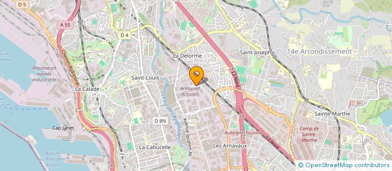 localisation de l'entreprise BEUCHAT INDUSTRIES à MARSEILLE