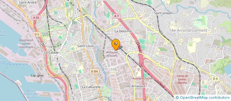 localisation de l'entreprise BEUCHAT INTERNATIONAL SA à MARSEILLE