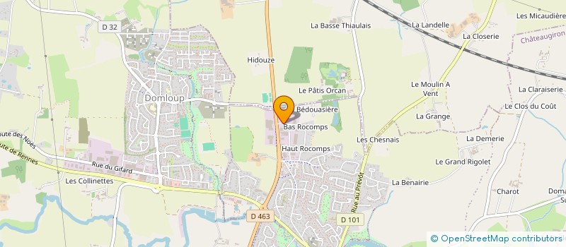 localisation de l'entreprise BEUCHER 5  CHATEAUGIRON