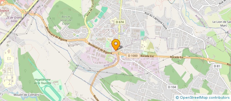 localisation de l'entreprise BEUCHER ARTS GRAPHIQUES à ANGOULEME