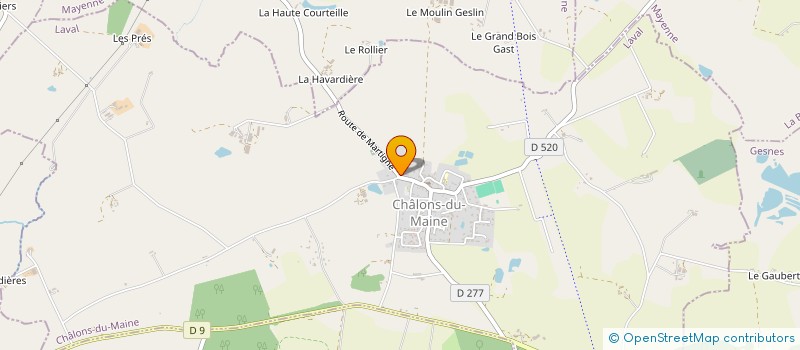 localisation de l'entreprise BEUCHER REBOURS INDIVISION  CHALONS-DU-MAINE