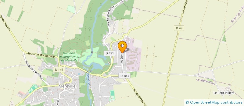 localisation de l'entreprise BEUCHER TELLIER  LE MEREVILLOIS