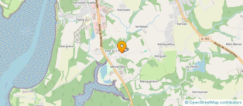 localisation de l'entreprise BEUDAERT à QUIMPER