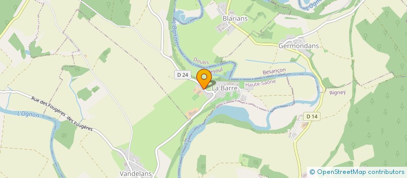 localisation de l'entreprise BEUDET  LA BARRE