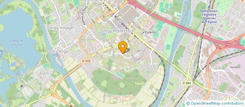 localisation de l'entreprise BEUGIN WIERCINSKI INDIVISION  CERGY