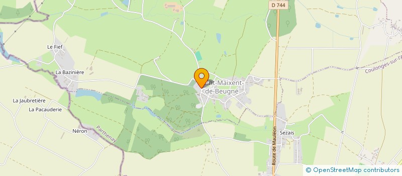 localisation de l'entreprise BEUGNE PATRIMOINE  SAINT-MAIXENT-DE-BEUGNE