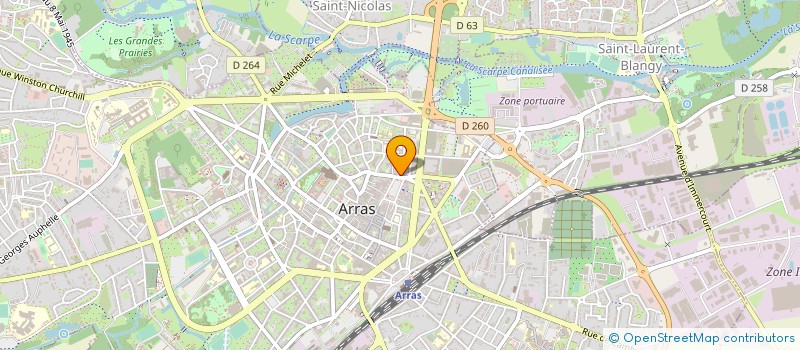 localisation de l'entreprise BEUGNET à ARRAS