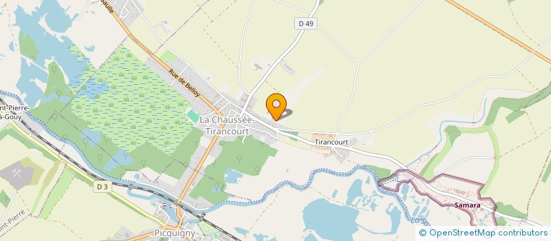 localisation de l'entreprise BEUGNET FRERES  LA CHAUSSEE-TIRANCOURT