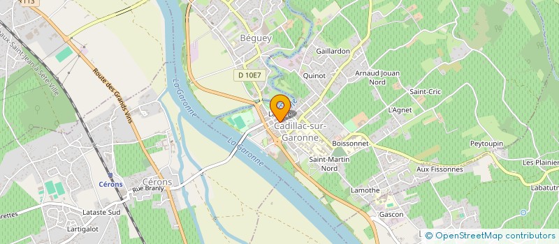 localisation de l'entreprise BEUNANNE  CADILLAC-SUR-GARONNE