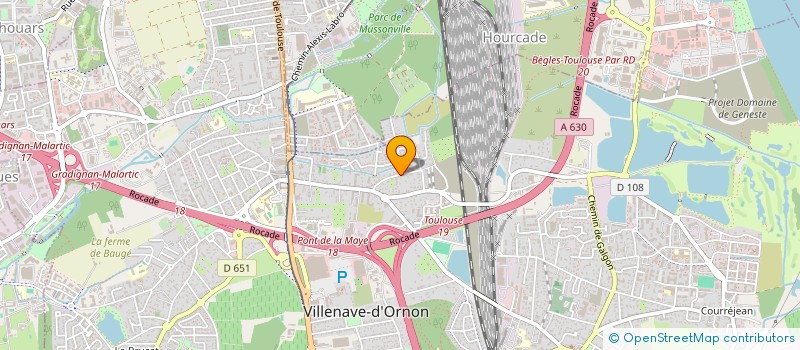 localisation de l'entreprise BEUNON LA SALLE MIREBEAU  VILLENAVE-D'ORNON