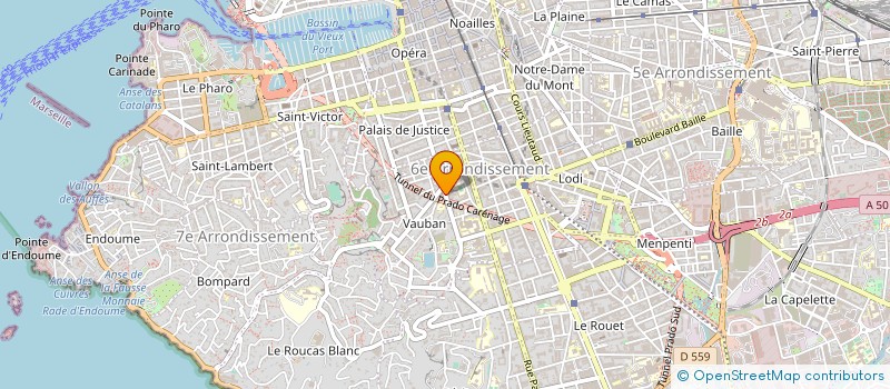 localisation de l'entreprise BEUR FM SUD à MARSEILLE