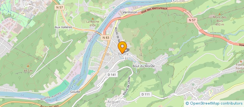 localisation de l'entreprise BEURE TWIRL'  BESANCON