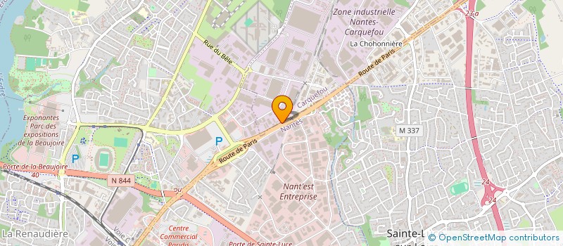 localisation de l'entreprise BEUREL  CARQUEFOU