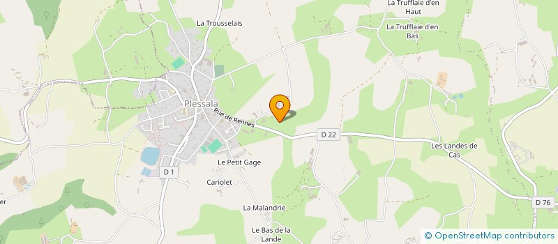 localisation de l'entreprise BEUREL-QUERE à LE MENE