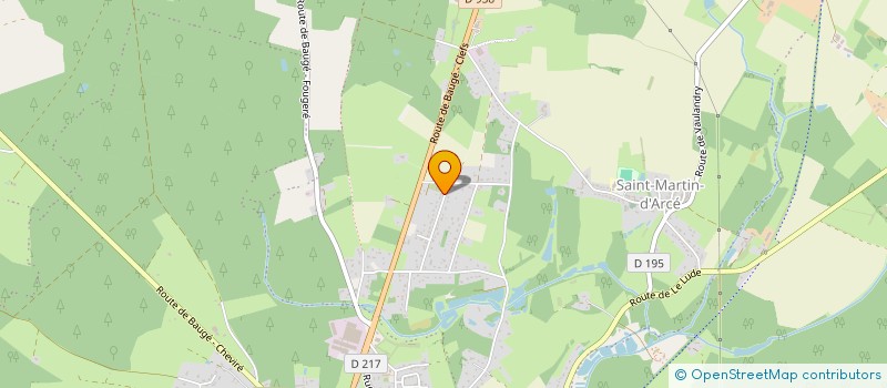 localisation de l'entreprise BEURY FORTIN RACING TEAM  BAUGE-EN-ANJOU