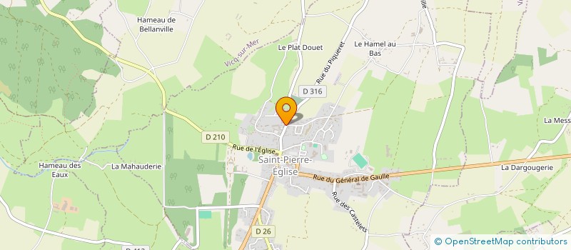 localisation de l'entreprise BEUVE MAT à SAINT-PIERRE-EGLISE