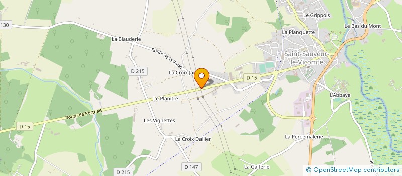 localisation de l'entreprise BEUVE MATERIAUX à SAINT-SAUVEUR-LE-VICOMTE
