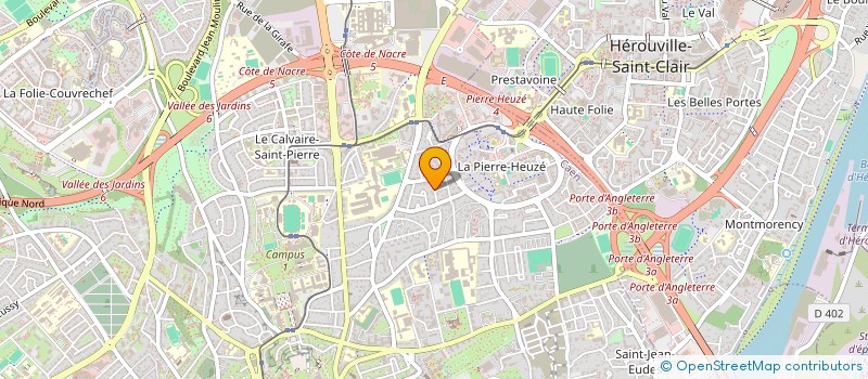 localisation de l'entreprise BEUVILLE à CAEN