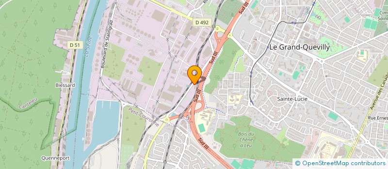 localisation de l'entreprise BEUVIN & CAUX  LE GRAND-QUEVILLY