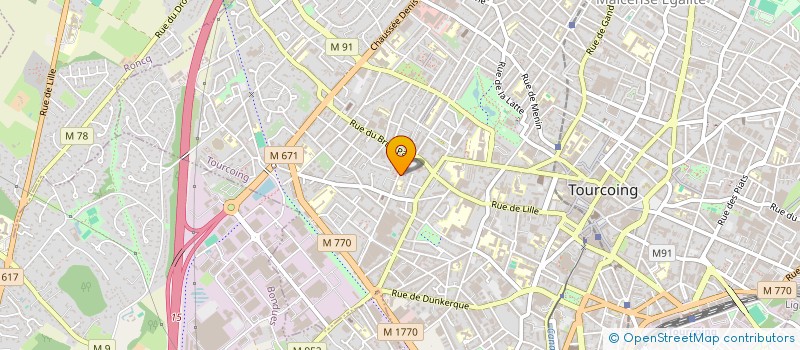 localisation de l'entreprise BEUVRAGES  TOURCOING